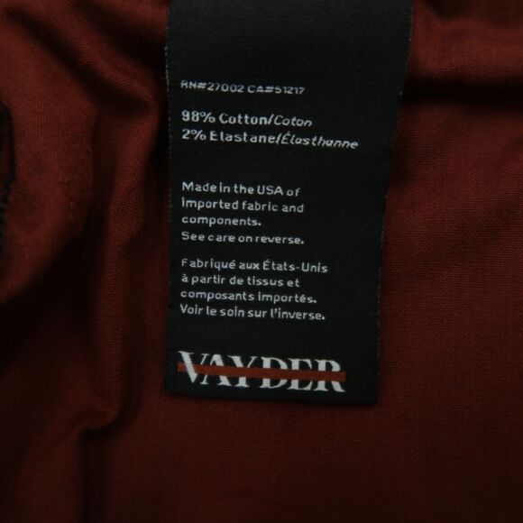 Vayder Jeans Mens Size 32x32 Blue Dante Tapered Stretch Denim Button Fly - Picture 9 of 16